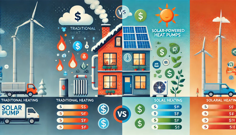 𝐄𝐟𝐟𝐢𝐜𝐢𝐞𝐧𝐜𝐲 𝐨𝐟 𝐓𝐫𝐚𝐝𝐢𝐭𝐢𝐨𝐧𝐚𝐥 𝐇𝐞𝐚𝐭𝐢𝐧𝐠 𝐯𝐬. 𝐒𝐨𝐥𝐚𝐫-𝐏𝐨𝐰𝐞𝐫𝐞𝐝 𝐇𝐞𝐚𝐭 𝐏𝐮𝐦𝐩𝐬